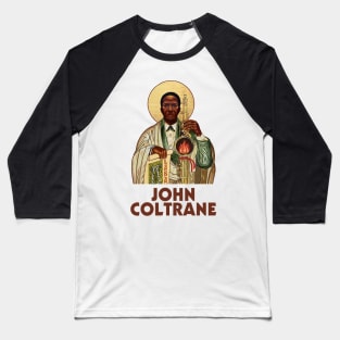 John Coltrane Holy Saxophone Baseball T-Shirt